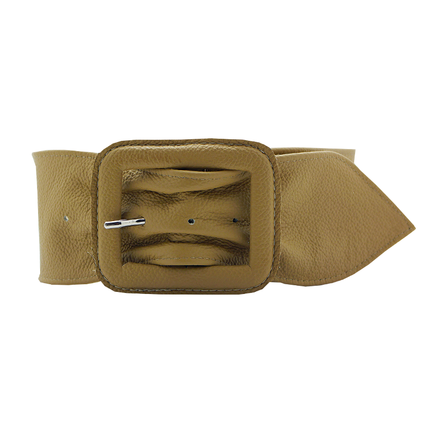 Breiter Taillengürtel mit einer Leder-Schließe – Annamatoni Accessoires