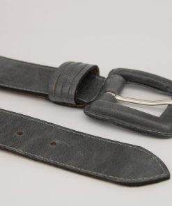 Hochwertiger Damengürtel mit bezogener Lederschließe – Annamatoni  Accessoires
